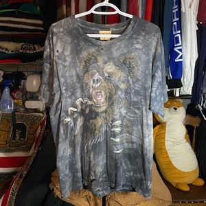 Vintage thrashed the mountain gold tag bear tee M fits bigger